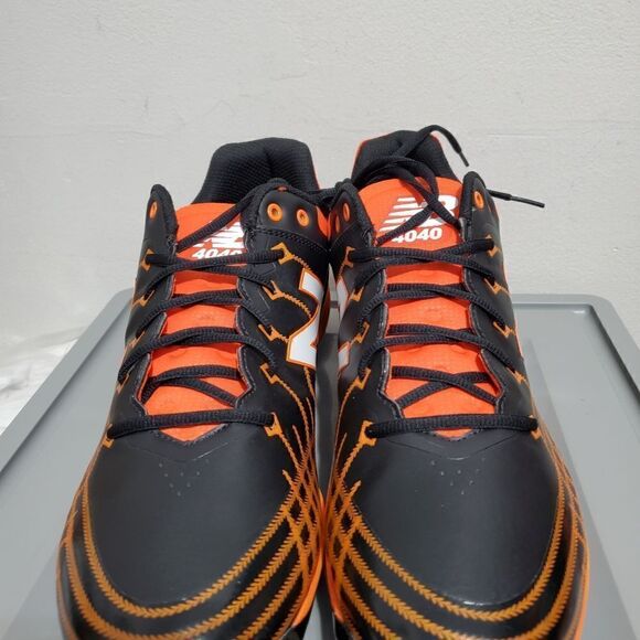 Mens Size 16 Black Orange New Balance 4040v5 Metal Baseball Cleats L4040B05 NWOB - Picture 5 of 14